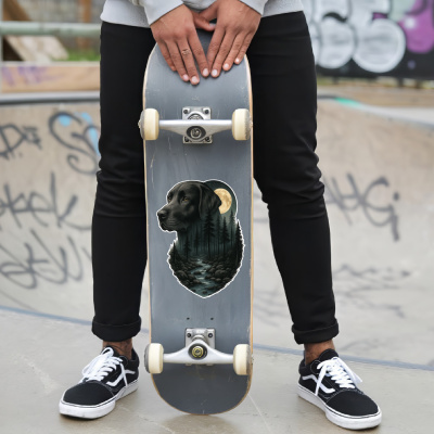 Labrador Retriever im Wald Aufkleber Bunt - Ansicht 6