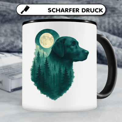 Tasse mit dem Motiv Labrador Retriever im Mondwald - Ansicht 5
