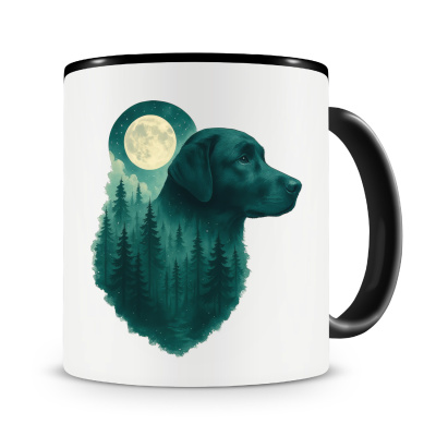 Tasse mit dem Motiv Labrador Retriever im Mondwald