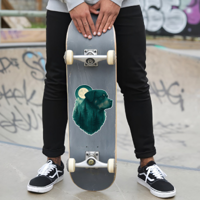 Rottweiler im Mondwald Aufkleber Bunt - Ansicht 6