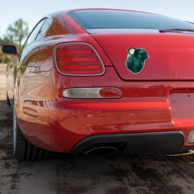 Mops im Mondwald Aufkleber Bunt - Ansicht 4