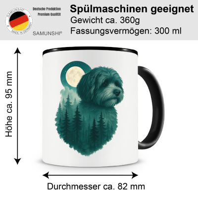 Tasse mit dem Motiv Havaneser im Mondwald - Ansicht 2