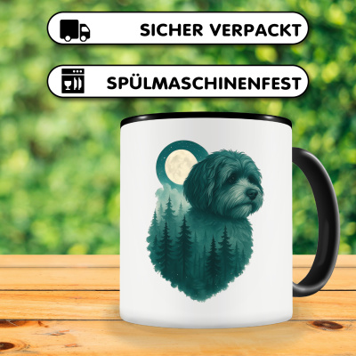Tasse mit dem Motiv Havaneser im Mondwald - Ansicht 4