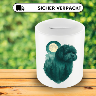 Spardose mit dem Motiv Bolonka Zwetna im Mondwald - Ansicht 4