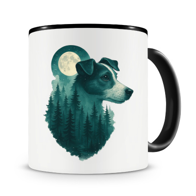 Tasse mit dem Motiv Jack Russell Terrier im Mondwald