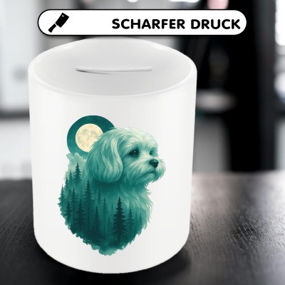 Spardose mit dem Motiv Malteser im Mondwald - Ansicht 5