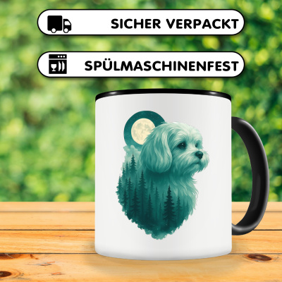 Tasse mit dem Motiv Malteser im Mondwald - Ansicht 4