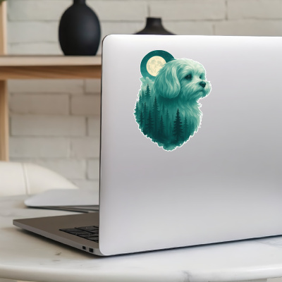 Malteser im Mondwald Aufkleber Bunt - Ansicht 5