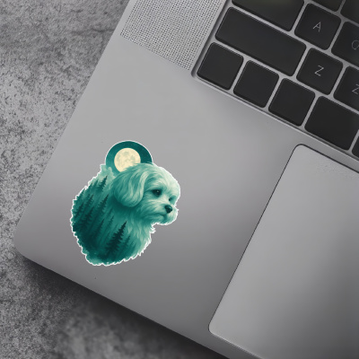 Malteser im Mondwald Aufkleber Bunt - Ansicht 7