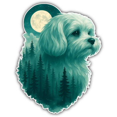 Wandtattoo  Malteser im Mondwald 