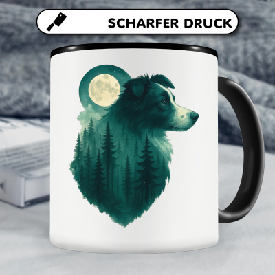 Tasse mit dem Motiv Border Collie im Mondwald - Ansicht 5