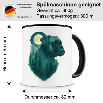 Tasse mit dem Motiv Boxer im Mondwald - Ansicht 2