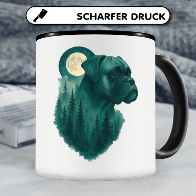 Tasse mit dem Motiv Boxer im Mondwald - Ansicht 5