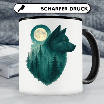 Tasse mit dem Motiv Akita im Mondwald - Ansicht 5