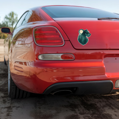 Zwergschnauzer im Mondwald Aufkleber Bunt - Ansicht 4