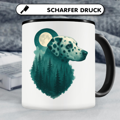 Tasse mit dem Motiv Dalmatiner im Mondwald - Ansicht 5