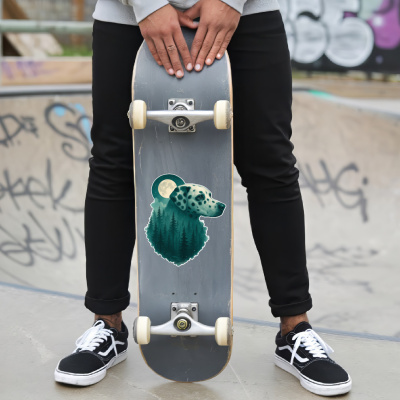 Dalmatiner im Mondwald Aufkleber Bunt - Ansicht 6