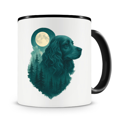 Tasse mit dem Motiv Cocker Spaniel im Mondwald