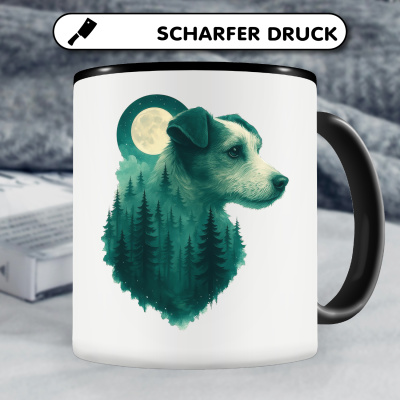 Tasse mit dem Motiv Parson Russell Terrier im Mondwald - Ansicht 5