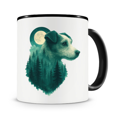 Tasse mit dem Motiv Parson Russell Terrier im Mondwald