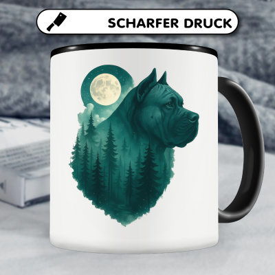 Tasse mit dem Motiv Dogo Canario im Mondwald - Ansicht 5