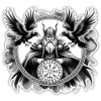 Odin mit Huginn und Muninn Aufkleber