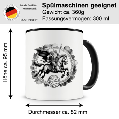 Tasse mit dem Motiv Odin mit Sleipnir - Ansicht 2