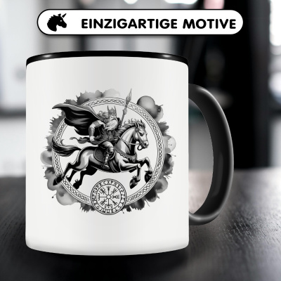 Tasse mit dem Motiv Odin mit Sleipnir - Ansicht 3
