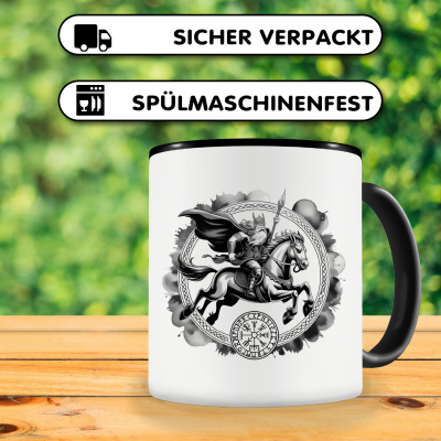 Tasse mit dem Motiv Odin mit Sleipnir - Ansicht 4