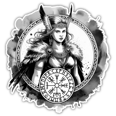 Freya Gttin der Schnheit Aufkleber