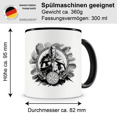 Tasse mit dem Motiv Frey Gott des Friedens - Ansicht 2