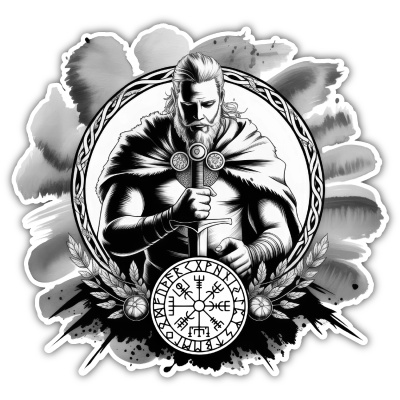 Frey Gott des Friedens Aufkleber