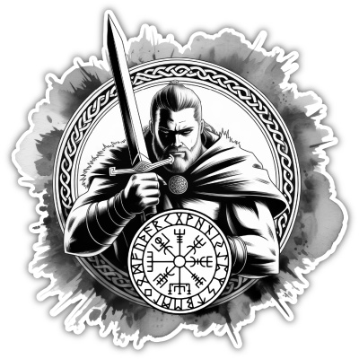 Tyr Gott des Krieges Aufkleber