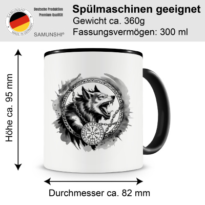 Tasse mit dem Motiv Fenrir der Wolf - Ansicht 2