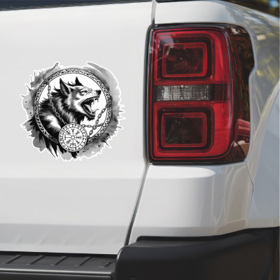 Fenrir der Wolf Aufkleber - Ansicht 2