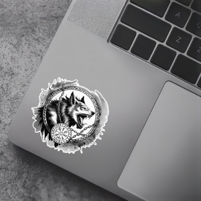 Fenrir der Wolf Aufkleber - Ansicht 7