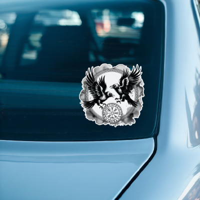 Huginn und Muninn Aufkleber - Ansicht 3