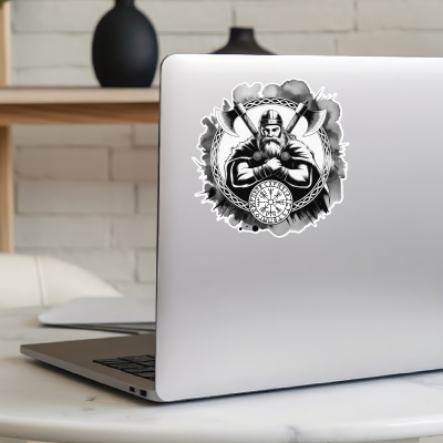 Wikinger mit xten Aufkleber - Ansicht 5