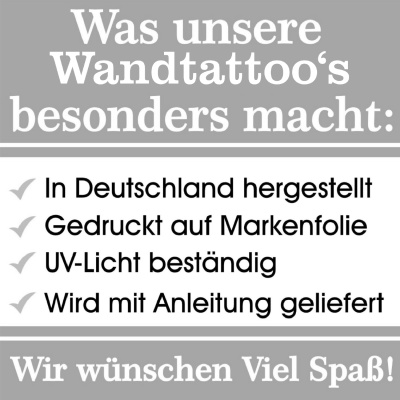 Buntes Wandtattoo 
