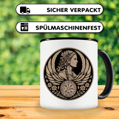 Tasse mit dem Motiv Freya G�ttin der Sch�nheit Sepia - Ansicht 4