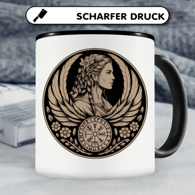 Tasse mit dem Motiv Freya G�ttin der Sch�nheit Sepia - Ansicht 5