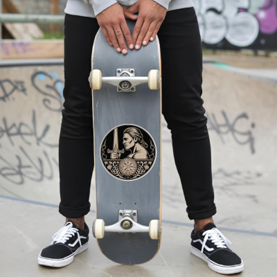 Tyr Gott des Krieges Sepia Aufkleber - Ansicht 6