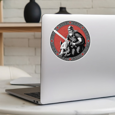 Frey Gott des Friedens Sepia Aufkleber - Ansicht 5