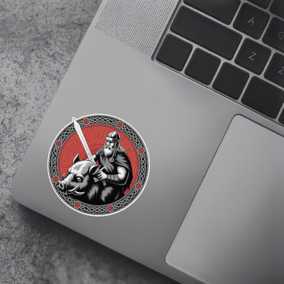 Frey Gott des Friedens Sepia Aufkleber - Ansicht 7