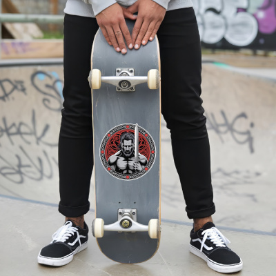 Tyr Gott des Krieges Rot Aufkleber - Ansicht 6