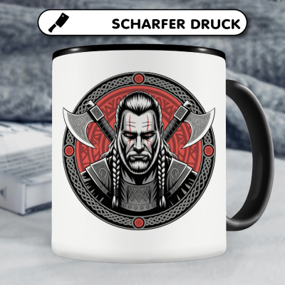 Tasse mit dem Motiv Wikinger mit xten Rot - Ansicht 5