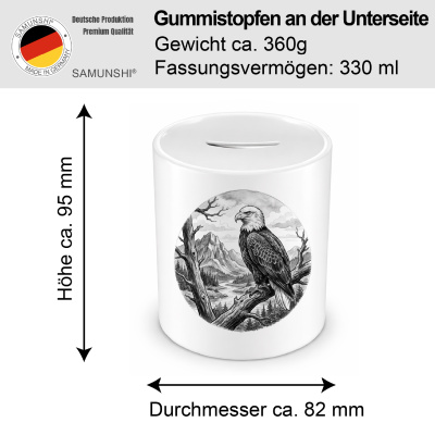 Spardose mit dem Motiv Adler in der Wildnis - Ansicht 2