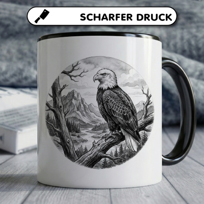 Tasse mit dem Motiv Adler in der Wildnis - Ansicht 5
