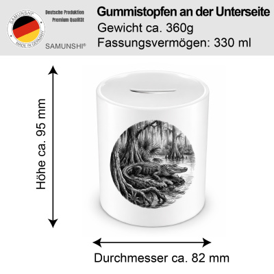 Spardose mit dem Motiv Alligator in der Wildnis - Ansicht 2
