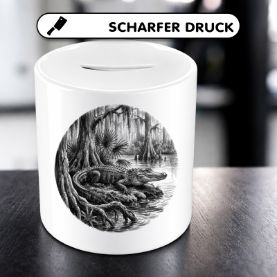 Spardose mit dem Motiv Alligator in der Wildnis - Ansicht 5